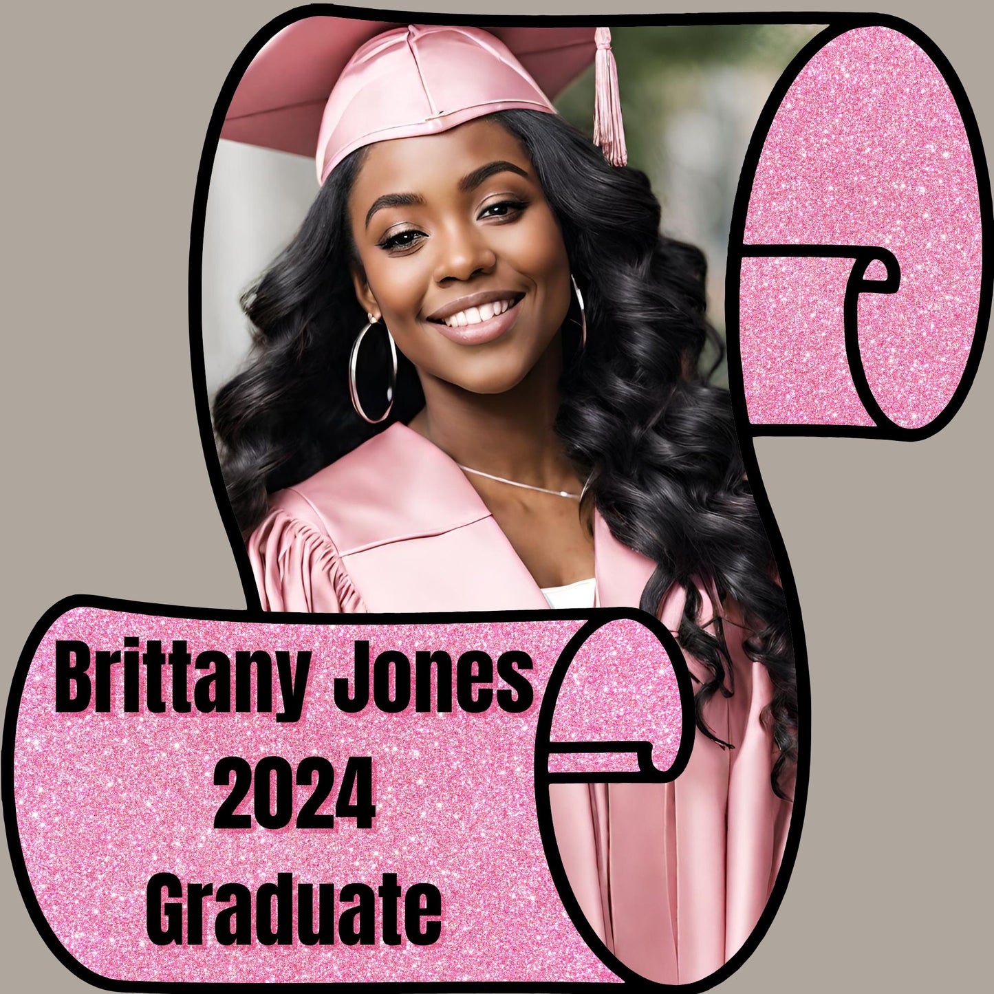 Editable Graduation Scroll Fan Template (CANVA)