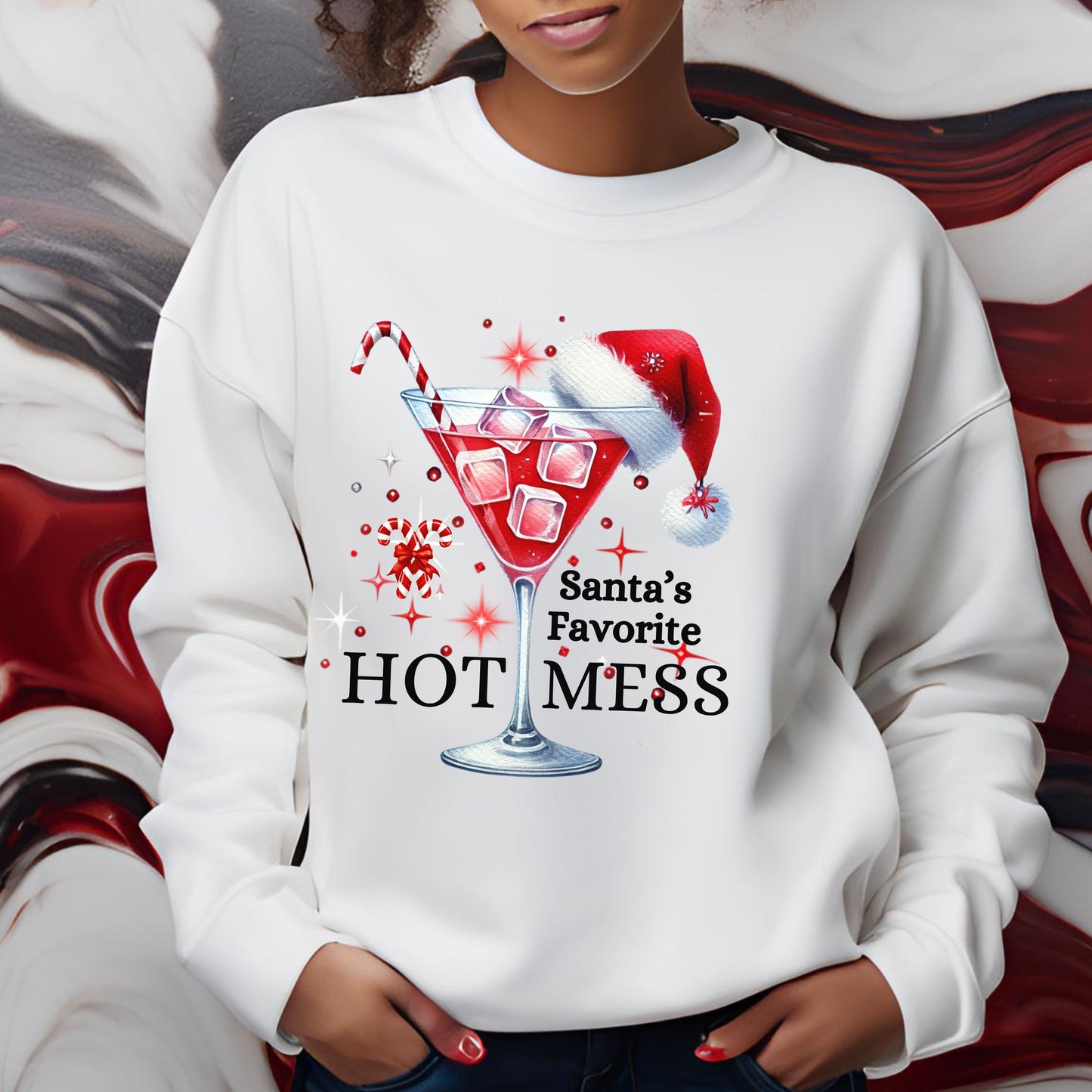 Santa's Hot Mess Sweatshirt