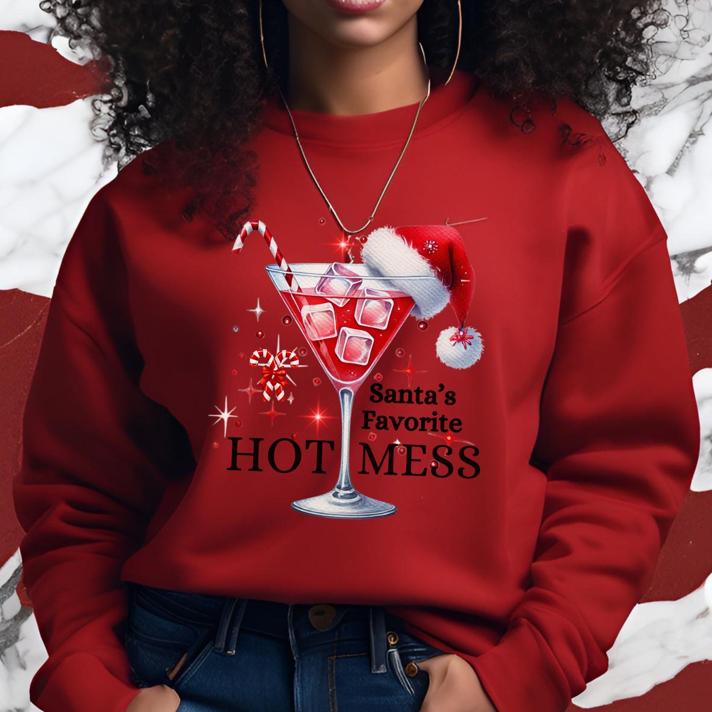 Santa's Hot Mess Sweatshirt