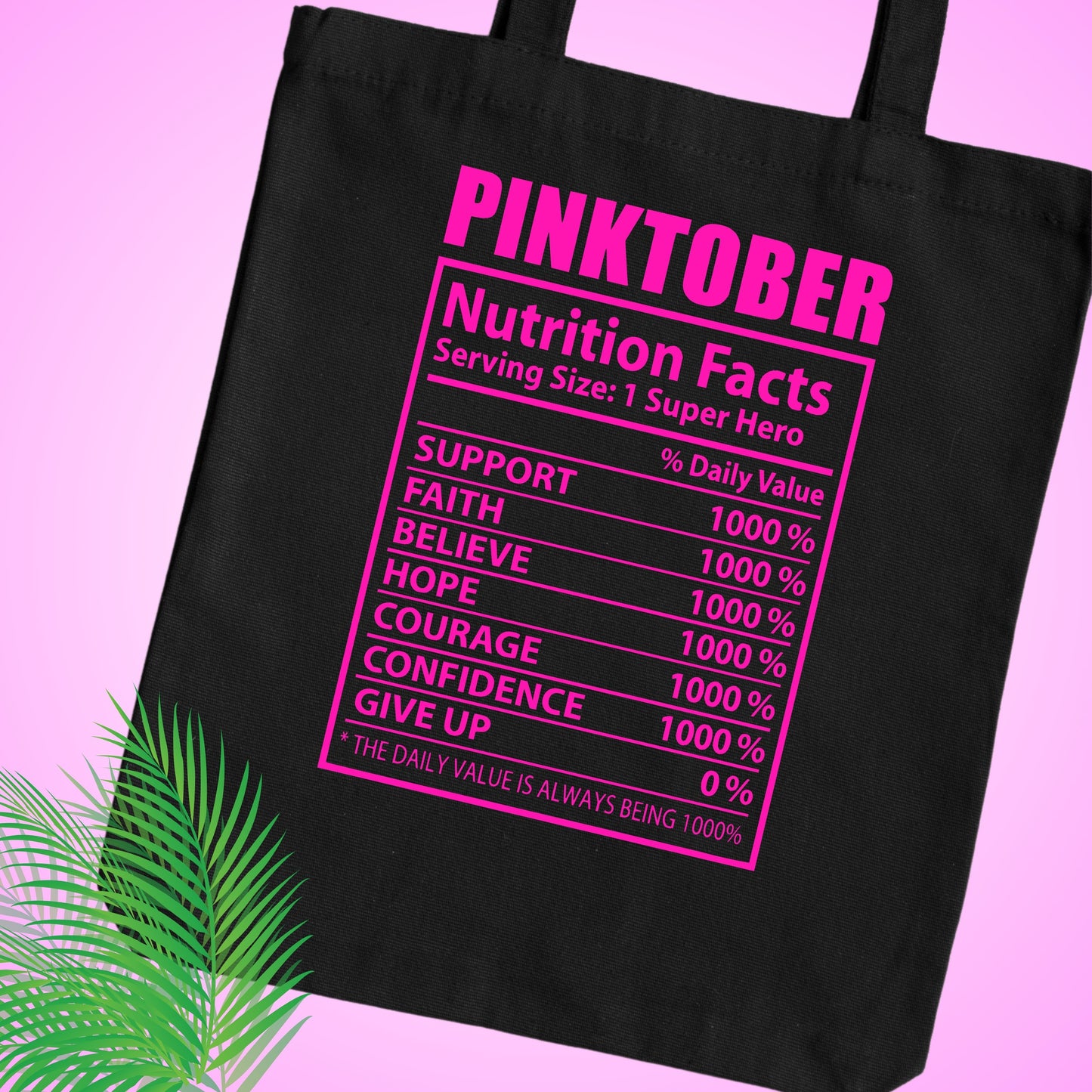 Pinktober Breast Cancer Awareness Tote Bag